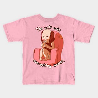 Tea will make everything better Kids T-Shirt